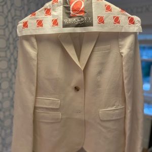 White linen JCrew schoolboy blazer size 8 tall